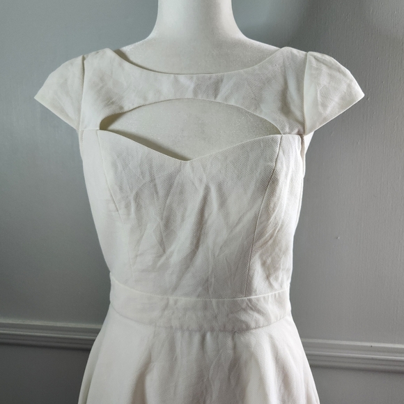 Minuet Bow Slit Mini Dress - Picture 4 of 7